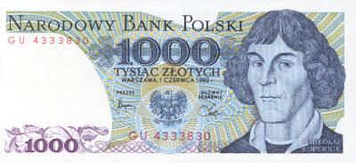 Copernicus 1000 Polish Zloty