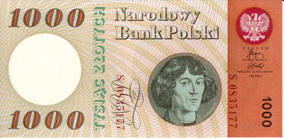 Copernicus 1000 Polish Zloty (old)