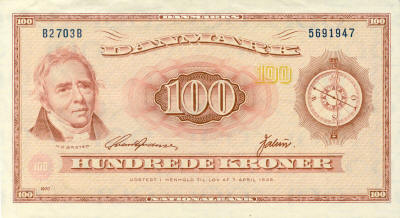 Oersted 100 Danish Kroner